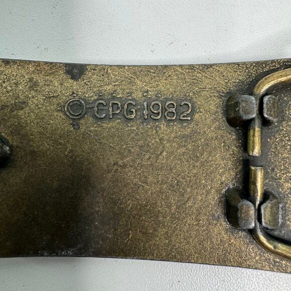 Vintage Kenner Fast 111's One of a Kind License Plates! 1982 Belt Buckle Brass - Picture 4 of 4